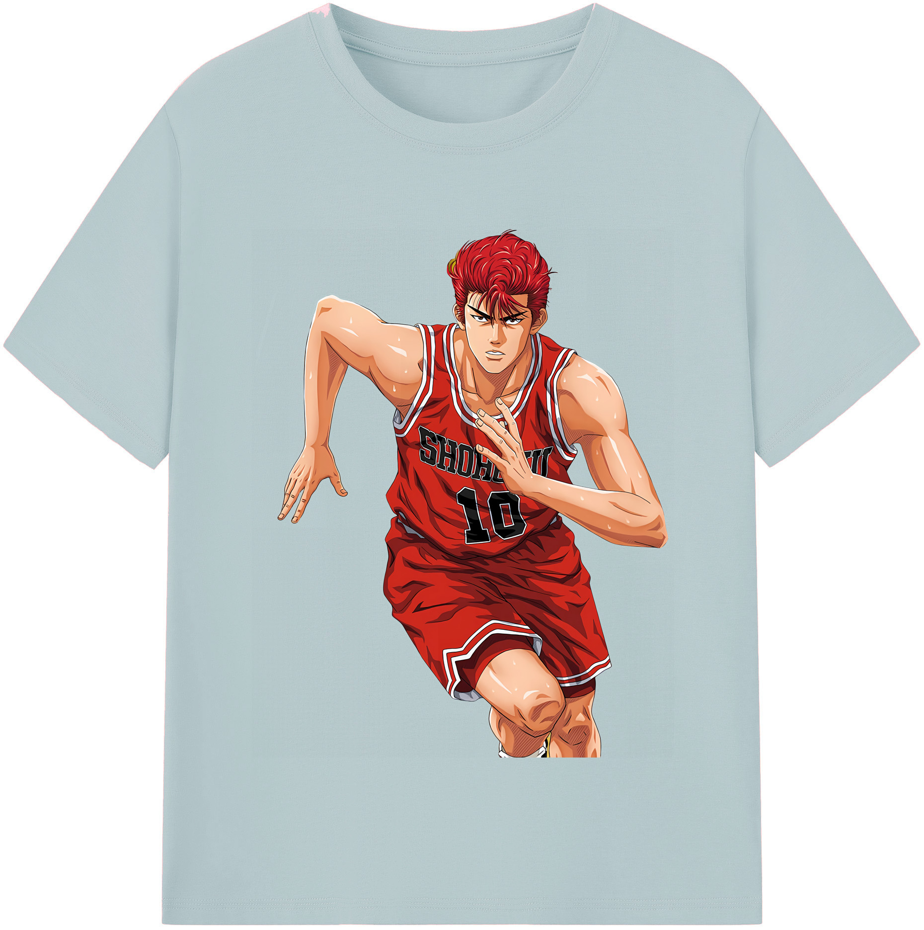 SLAM DUNK／スラムダンク 綿100％半袖Tシャツ（フロントプリント）